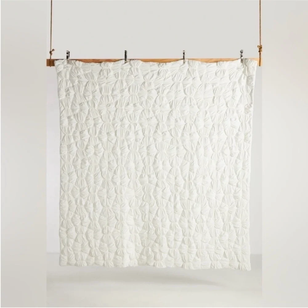 Anthropologie Constance Cotton Jersey Cloud Quilt Size King NWT
